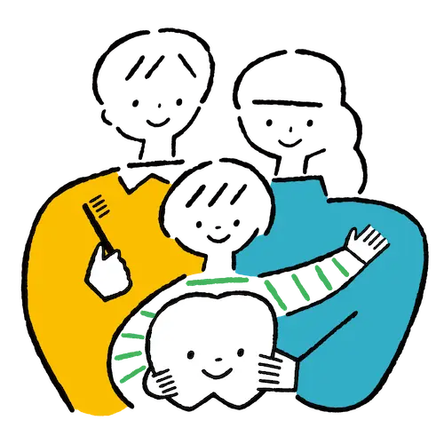 保谷の予防歯科対応のいしおか医院の理念を象徴するロゴ